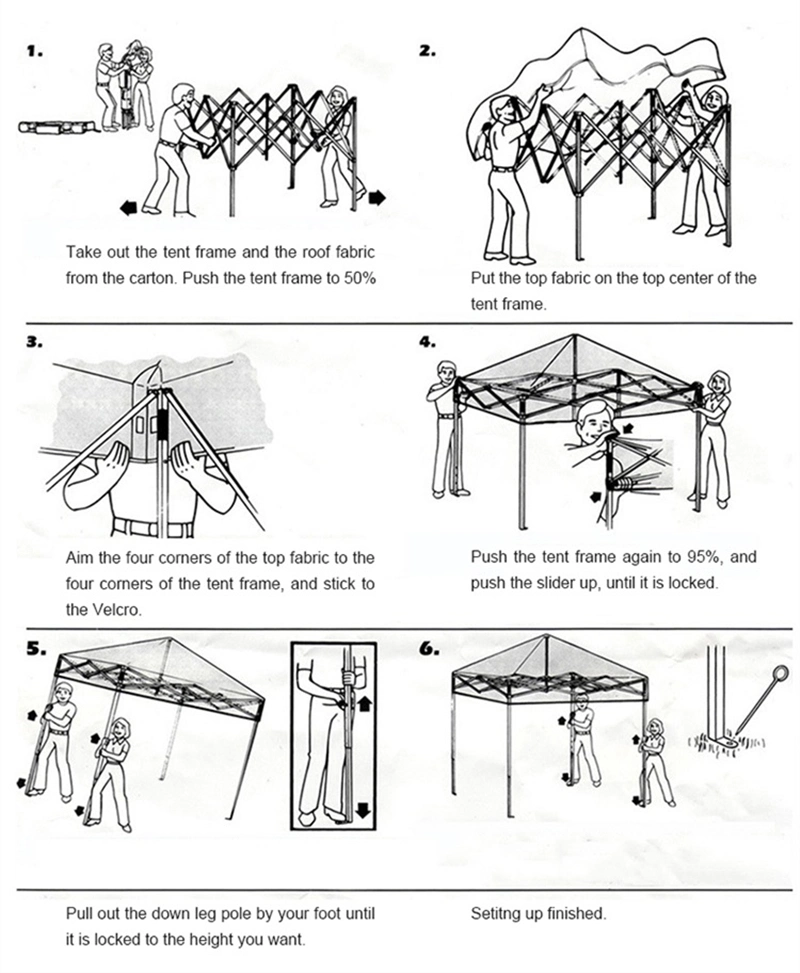 3X3m Hot Sale Outdoor Steel Frame Pop up Gazebo