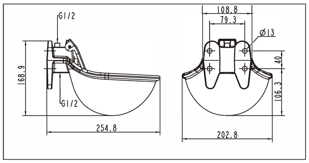 Livestock Equipment Cast Iron Water Bowl for Farm Animals