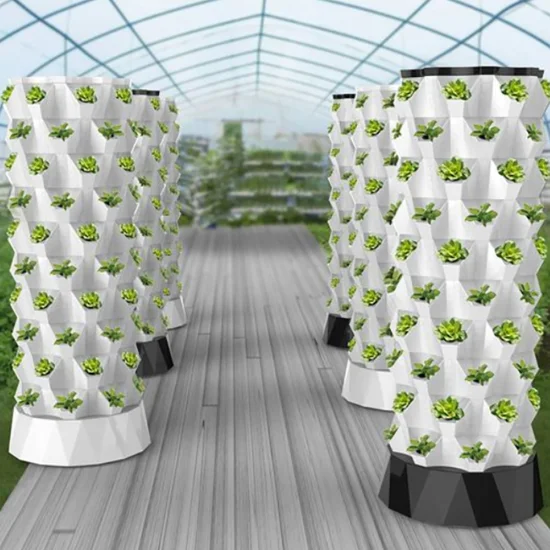 Sistema de irrigação Aeroponia Sistemas de cultivo hidropônico interno Home Torre de agricultura vertical Jardim com luz LED para cultivo vertical de vegetais